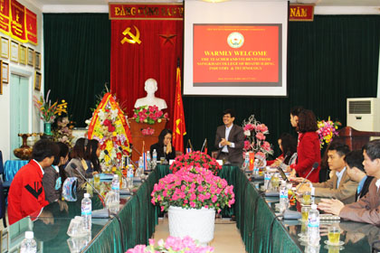 Trường CĐ Kinh tế-Tài chính Thái Nguyên tiếp nhận tân sinh viên Thái Lan nhập học.